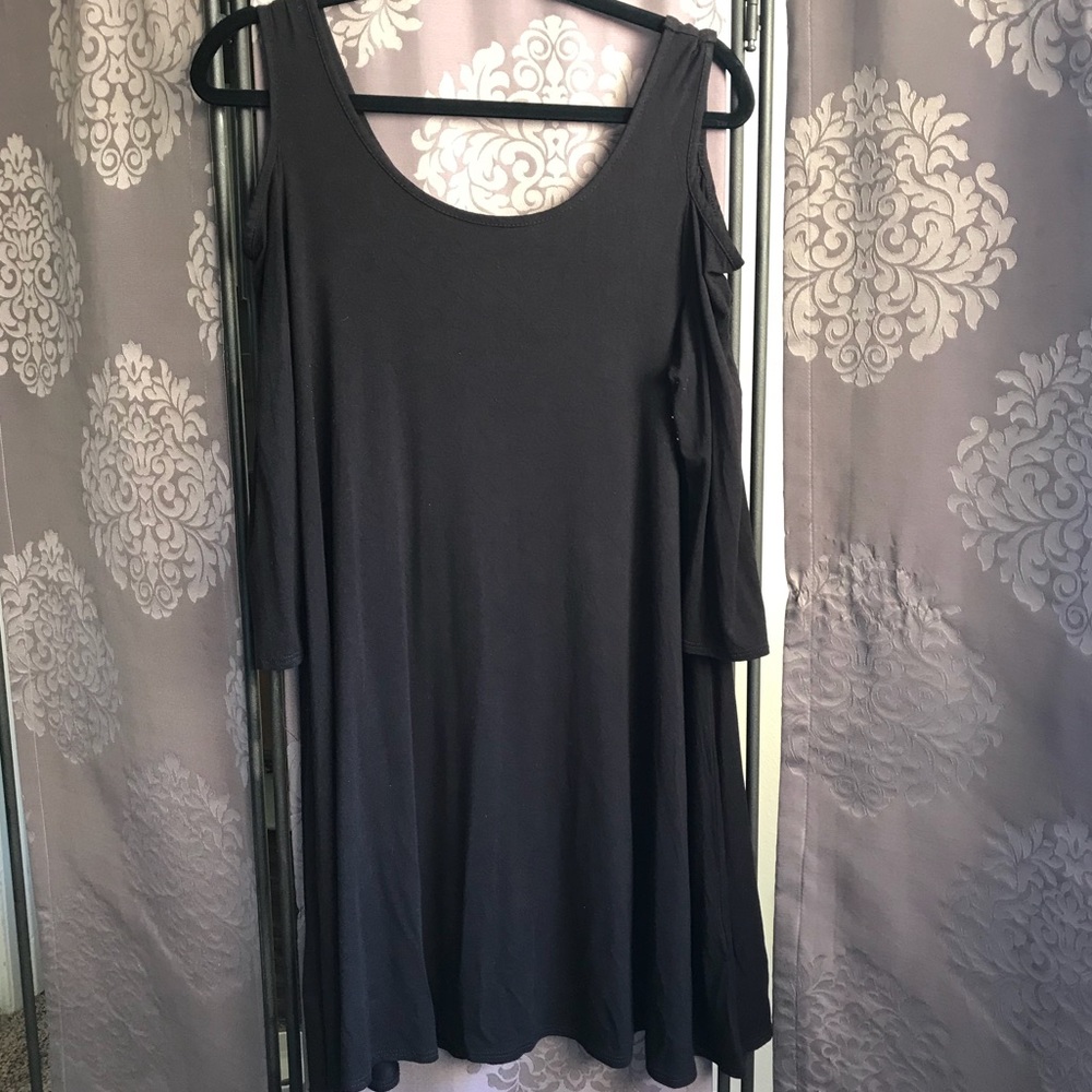 Black Cold Shoulder Dress
